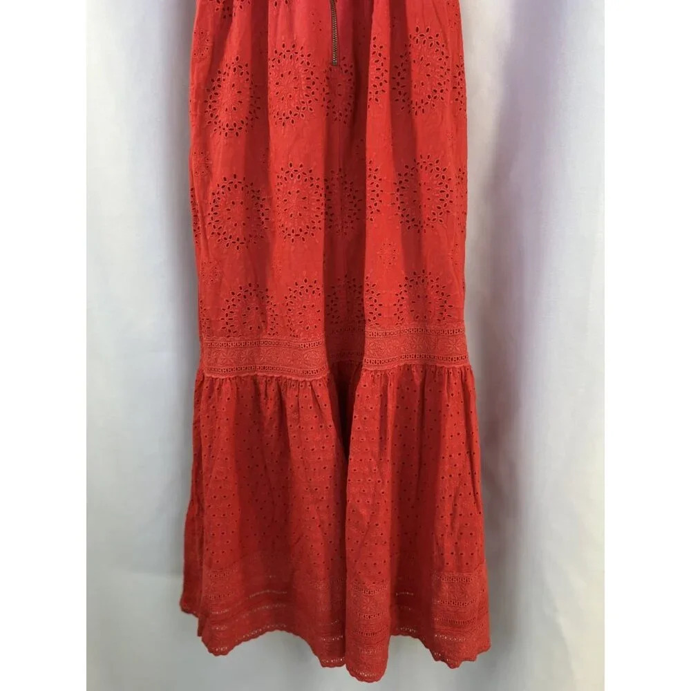 Alice + Olivia Levine Eyelet-Embroidered Linen Blend Maxi Dress $660 - Picture 9 of 13